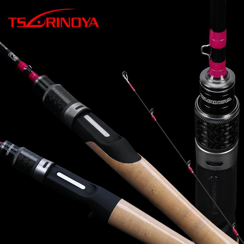 

TSURINOYA CLEVER 1.19m 1.57m 1.6m Fishing Rod Spinning/Casting Power UL/L Lure Rod FUJI Accessories Ultralight Weight Carbon