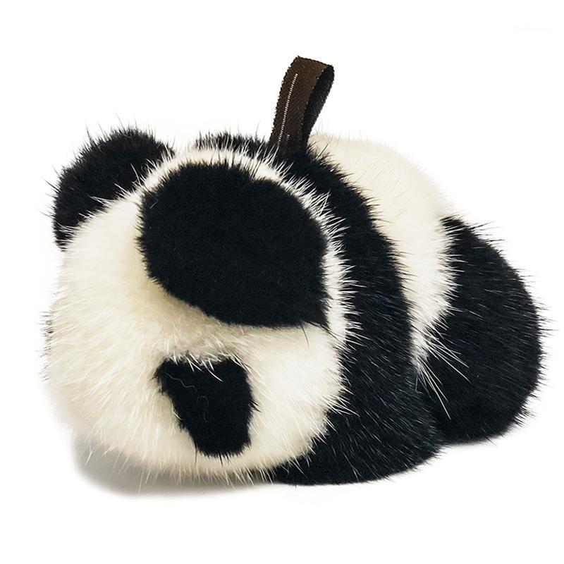 

Special Gift New Cute 100% Genuine Keychain Chinese Big Panda Keychain Car Bag Charm Fur Pendant1