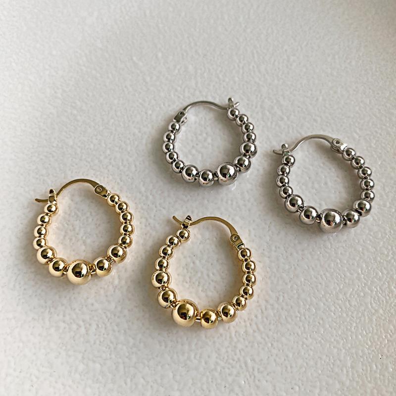 

2021 French Trendy Metal Hoop Earring for Woman Vintage Minimalist Geometric Round Korean Statement Earrings Accessories Brincos