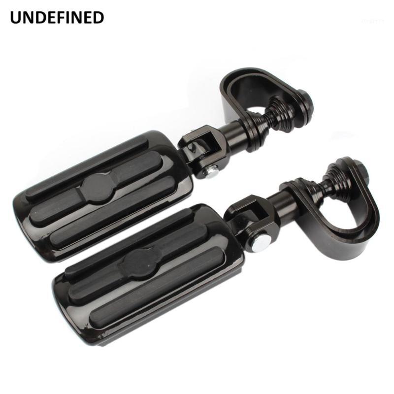 

Motorcycle Highway Pegs for Electra Glide Road King Street Glide 1.25" Engine Guard Foot Pegs Footrest Mount Clamp Kit1