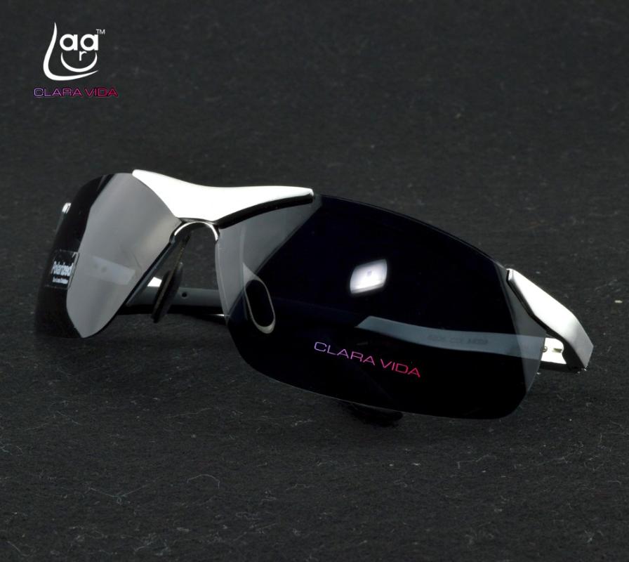 

2020 Rushed =clara Vida=silver Aviation Material Gear Polarized Aluminium Magnesium Alloy Uv400 Uv100% Battle Field Sunglasses