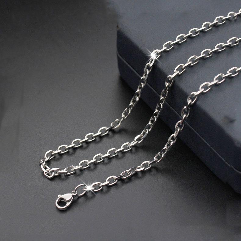 

Chains Fashion Titanium Steel Necklace O-shaped Batch Angle Chain Stainless Men And Women