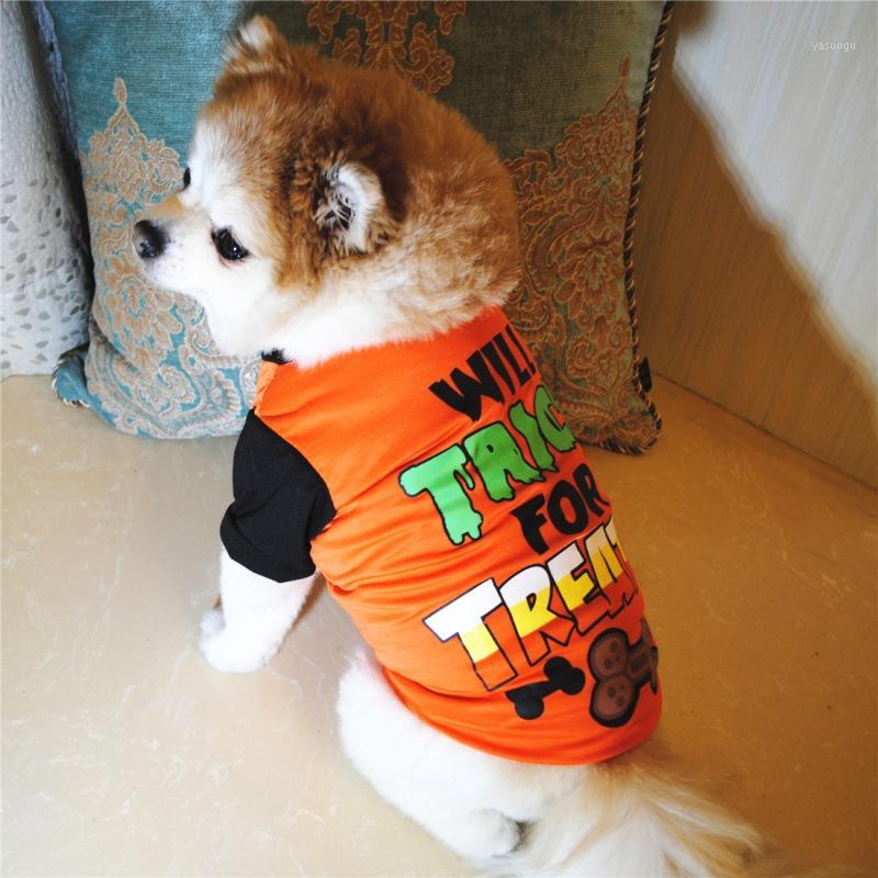 

Dog Clothes Pet Cat Vest Summer Shirt Puppy T Shirt Sleeveless Apparel Letter Clothing Wear For Small Dogs1, Orange