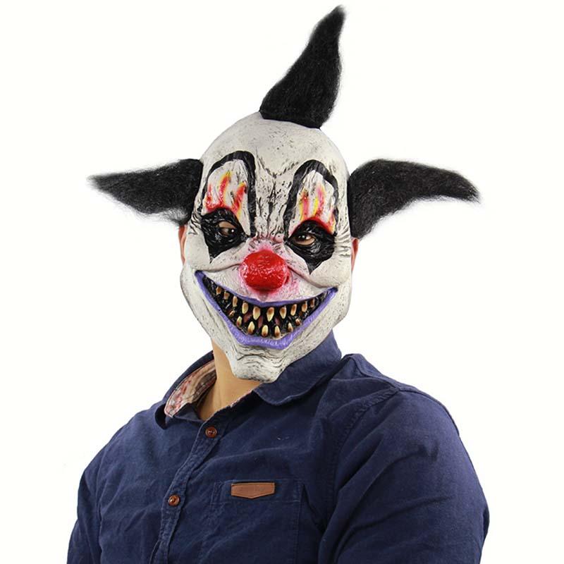 

2020 Halloween Horror Sorcerer Clown Mask Haunted House Room Escape Dress Up Live Show Scary Head Cover