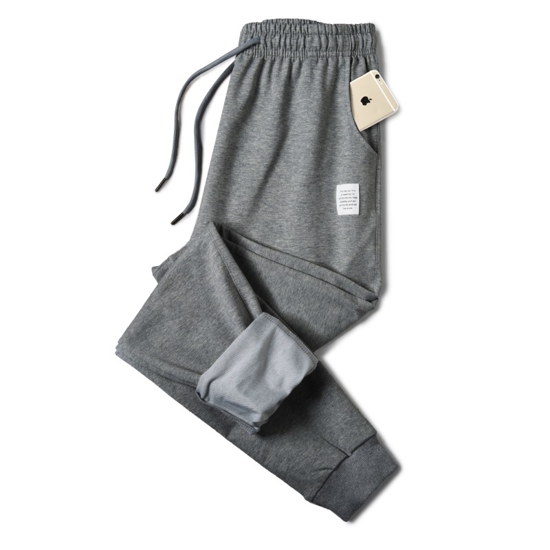 

2021 New Cotton Men Sweatpants Casual Joggers Sportswear Elastic Solid Drawstring Trousers Male Patchwork Track Pants Wiht Pocket 01jw, Dark grey