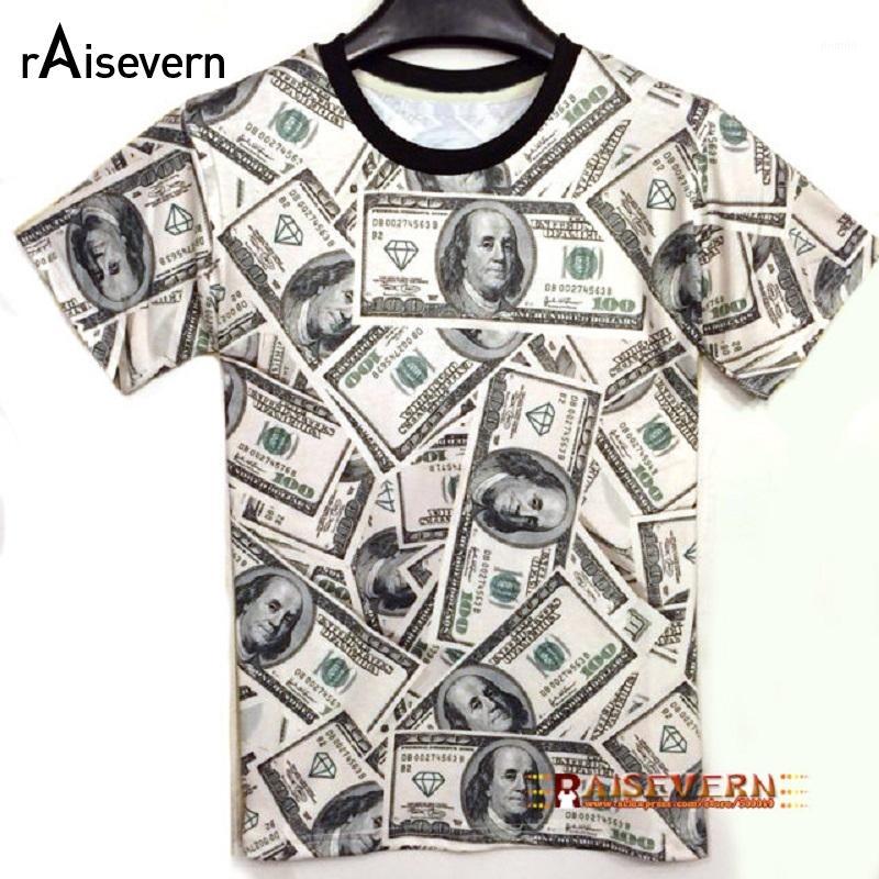 

Men's T-Shirts Wholesale- Funny! 2021 Summer Fashion Women/Men T-shirt The Money Dollar Print O-neck Novely 3d T Shirt Tops Shirts Unisex To, As pic
