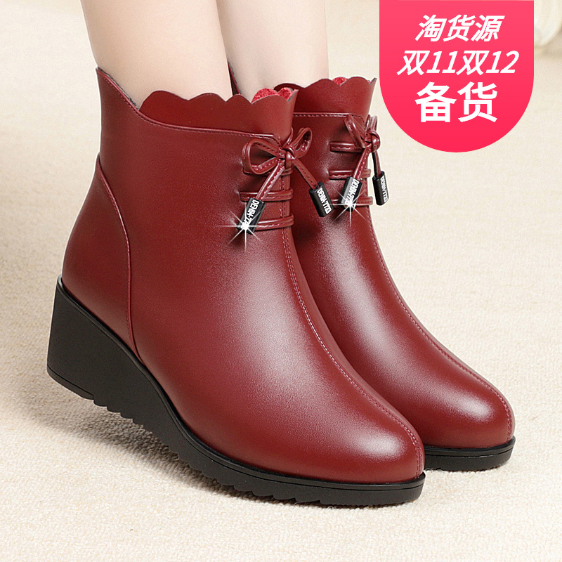 

2019 new European style shoes fashion boots women shoes boots fashion shoes closure Martin boots leather boot