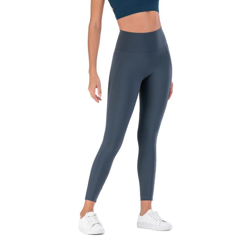 

New Women' Yoga Pants Summer Solid Home Gym Solid High Waist Breathable Soft Exerciae Fitness Sports Wear Workout Training 2020, Black