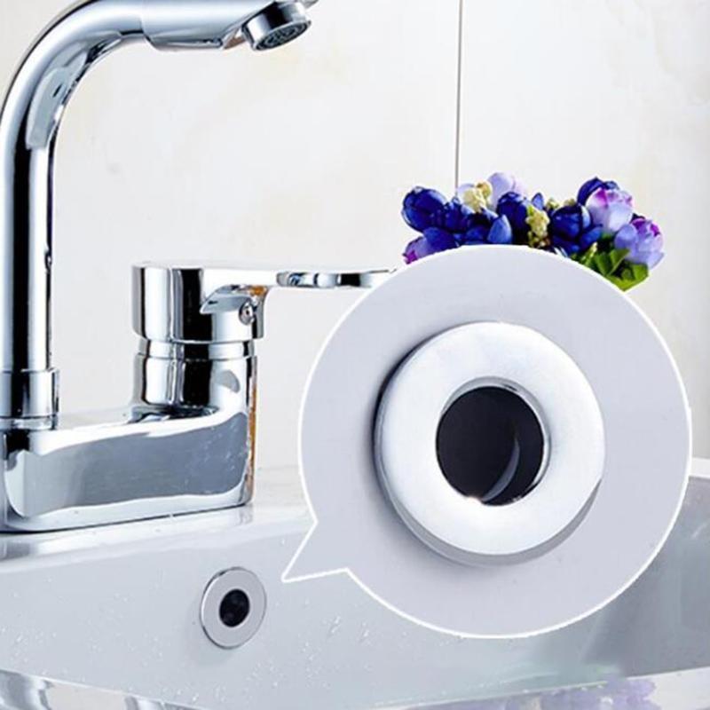 

Bathroom Basin faucet Sink Overflow Cover Brass Six-foot Ring Insert Replacement1