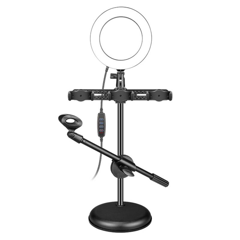 

Selfie Ring Light LED Ring Light with Tripod Stand & 3XCell Phone Holder for Live Stream/YouTube Video/Photography