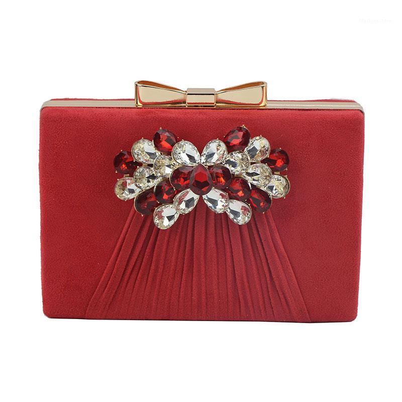 

Ms. bow velvet evening bag holding the annual banquet party handbag A5311, Black
