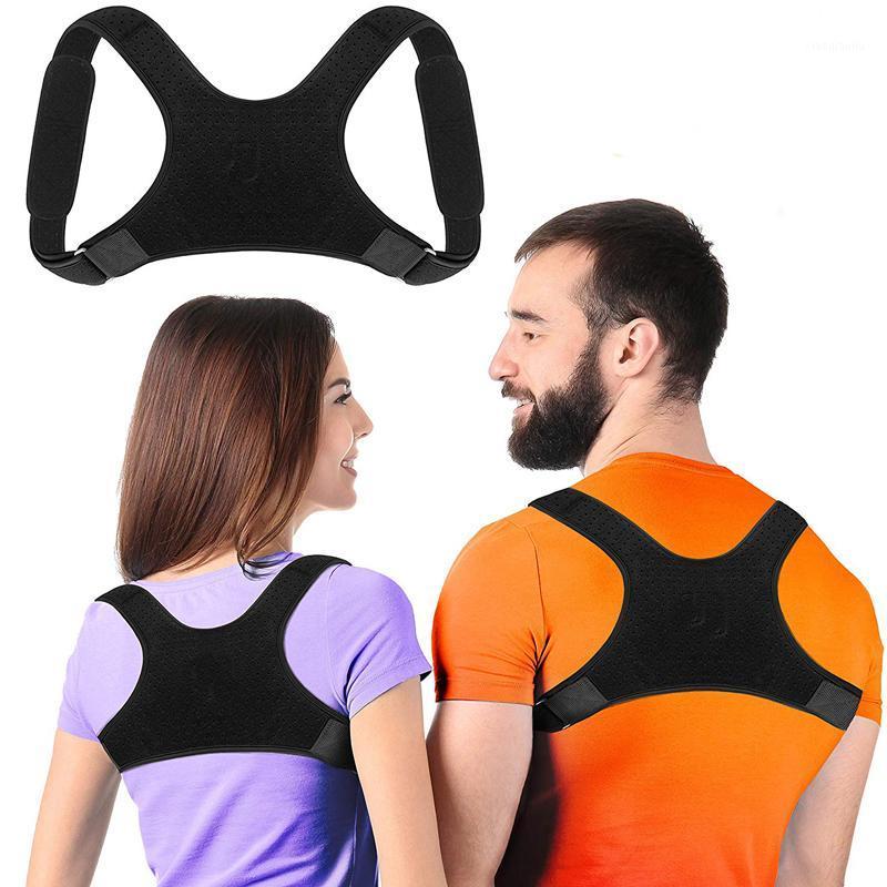 

X-Shape Adjustable Posture Corrector Clavicle Back brace Shoulder Support Brace Straightener Belt for men women1, As pic