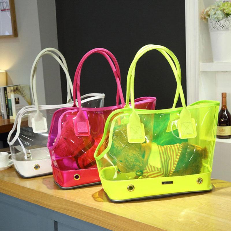 

Dog Car Seat Covers Fashion Transparent Breathable Small Pet Cat Travel Luxury Carrier Bag Outdoor Portable Carrying Bags Tote Handbag PB608