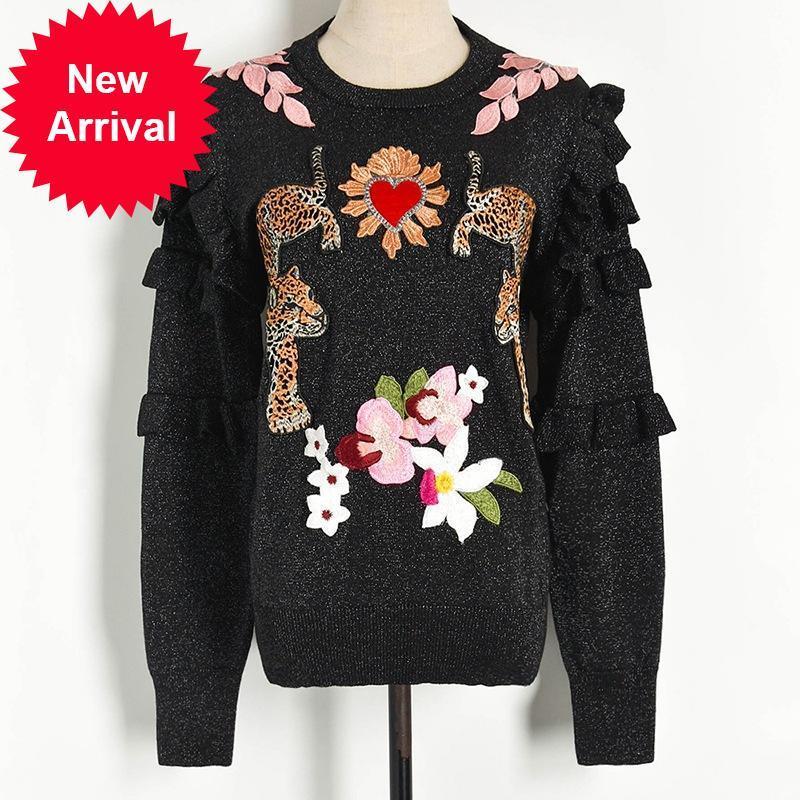 

Luxury 2021 New Mark Winter Applies Double Leopard Love Flower Figure Gold Frilly Nightgown YV90, Pink