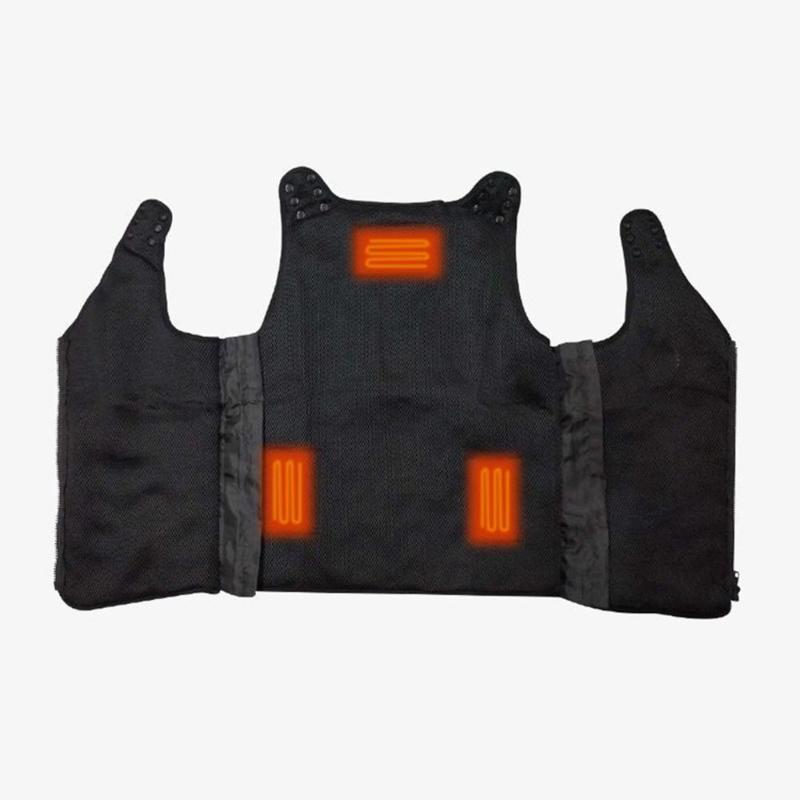 

Brand New Heating Vest Men Women Outdoor USB Infrared Jacket Winter Flexible Electric Thermal Clothing Waistcoat cycling vest, Black