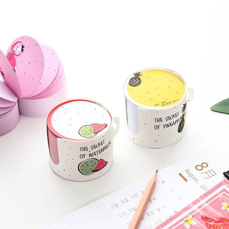 

300PCS Originality Folding Memo Pad Sticky Notes Kawaii Stationery School Office Supply1