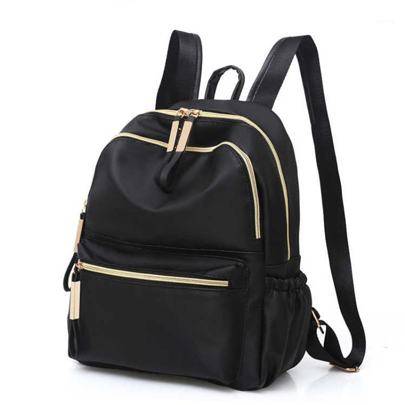 

2019 Casual Backpack Women Black Oxford School Bags for Teenagers Girls Waterproof Nylon High Quality Travel Rucksack Female1