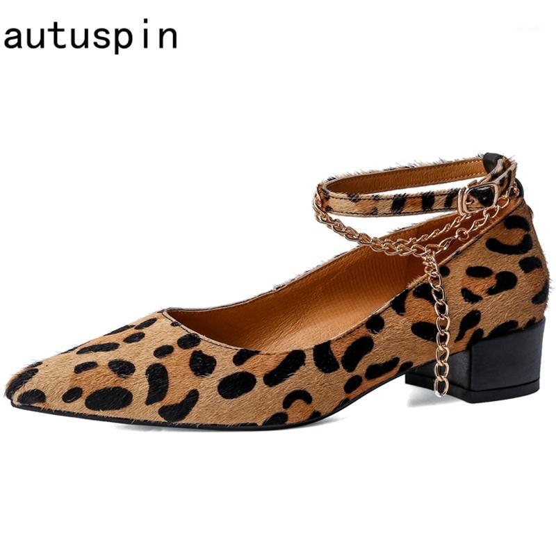 

autuspin Novelty Women's Pumps High Quality Horse Hair Pointed Toe High Heels 2020 Newest Handmade Casual Party Leopard Shoes1, White