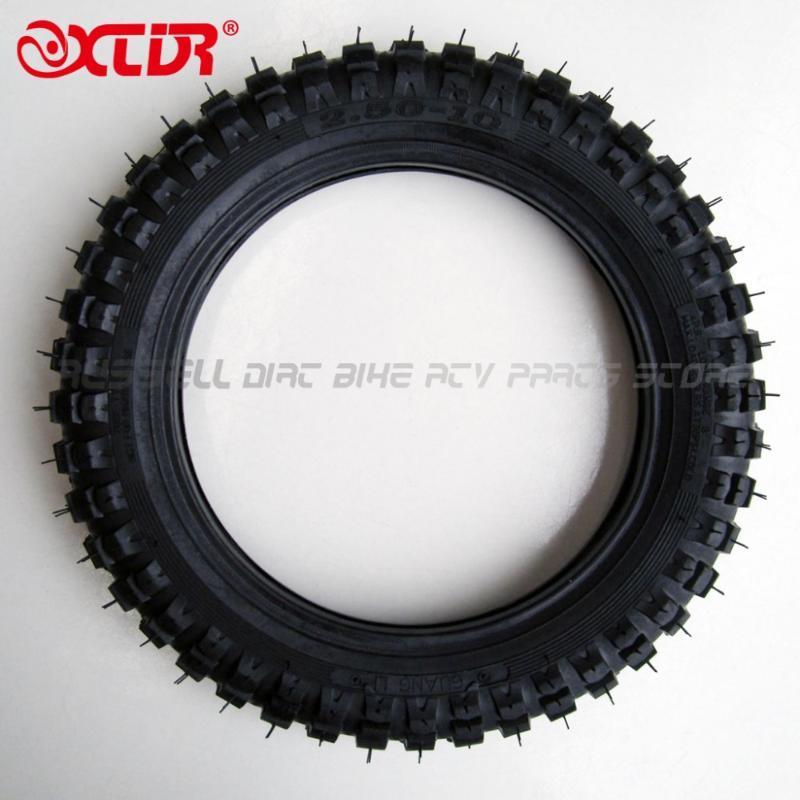 

2.50-10" Inch Front Knobby Tyre Tire + Tube PIT Trail For Dirt Kids PW50 Bike1