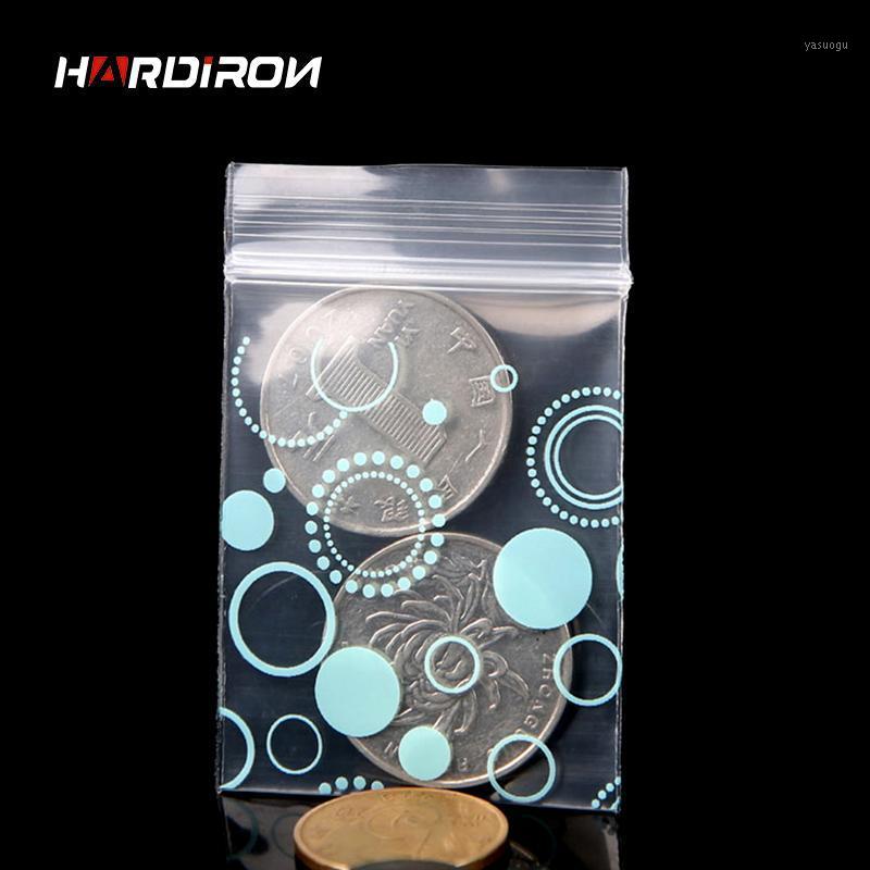 

Storage Bags HARDIRON Zipper Bag Small Blue Dots Multiple Sizes Self Sealing Gift Jewelry Mini Pouches Plastic Packaging