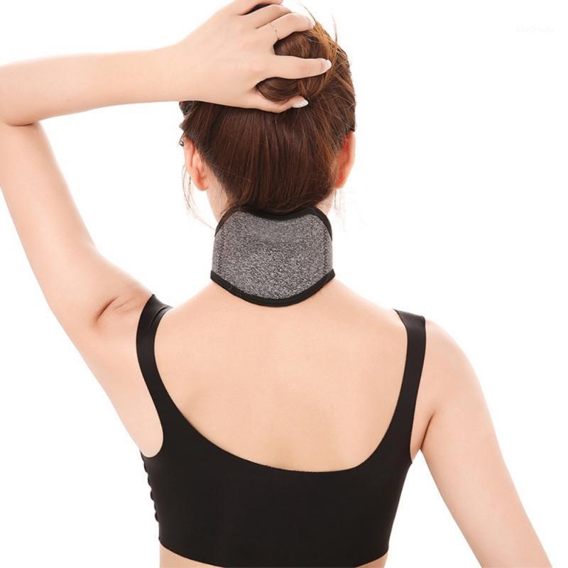 

Tourmaline Neck Support Self-heating Magnetic Adjustable Comfortable Massager Belt Heated Pads For Pain1 Back, Dark grey