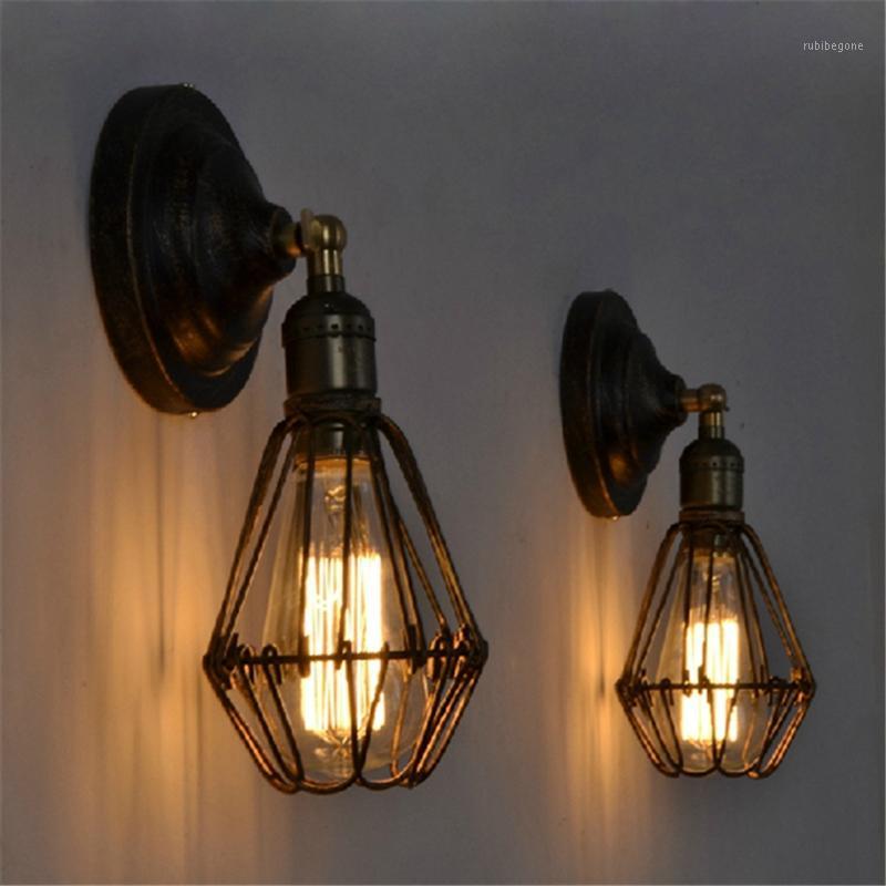 

1Pc Vintage E27 LED Wall Lamp Indoor Outdoor Bar Party Decorative Light Creative Wall-mounted Aisle Nightlight (Without Bulb)1