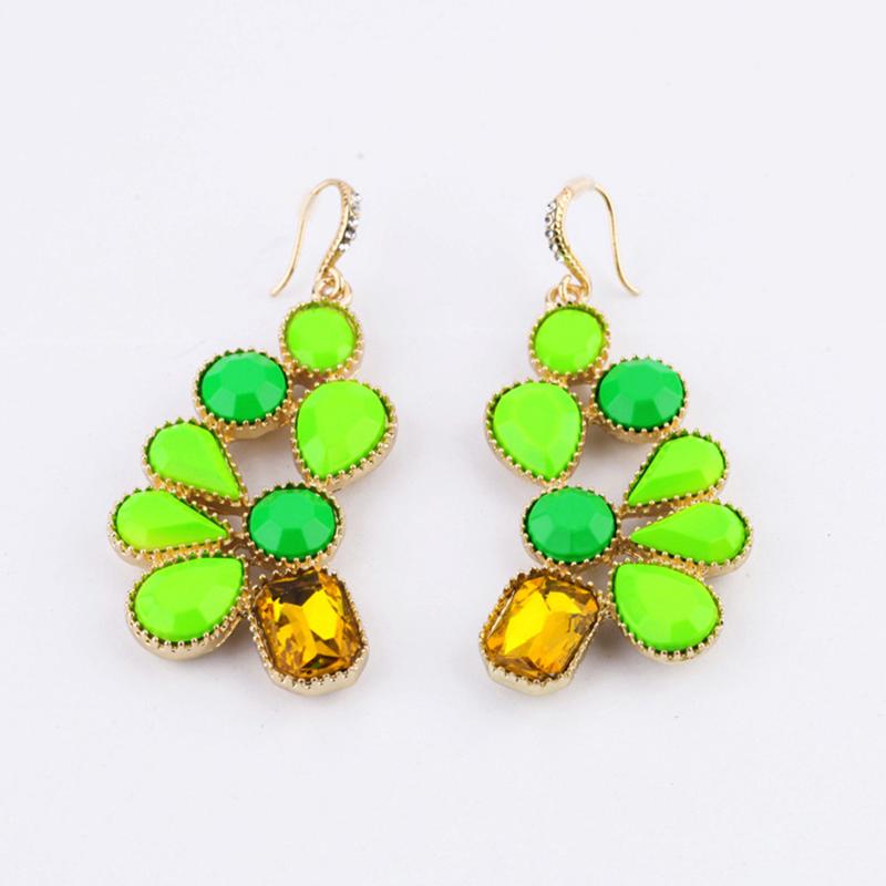 

New Arrival Women Qingdao Factory Hot Sale Fashion Neon Green Earrings