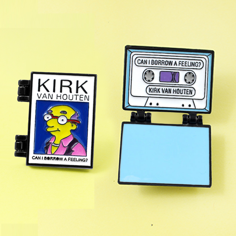 

Simpsons! KIRK Brooch Can Borrow Feeling ,VAN HOUTAN Brooches Lapel Enamel pins Brooch Friends Een broche Spille