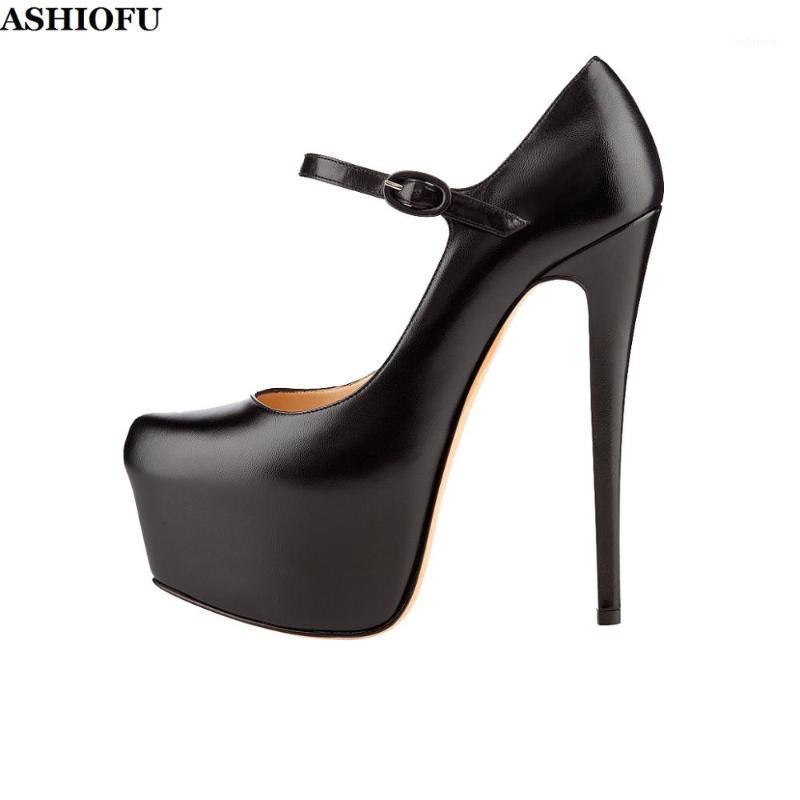 

ASHIOFU New Hot Sale Handmade Ladies Sky Heel Pumps Mary Janes Party Prom Dress Shoes Sexy Platform Evening Fashion Pumps Shoes1, Beige