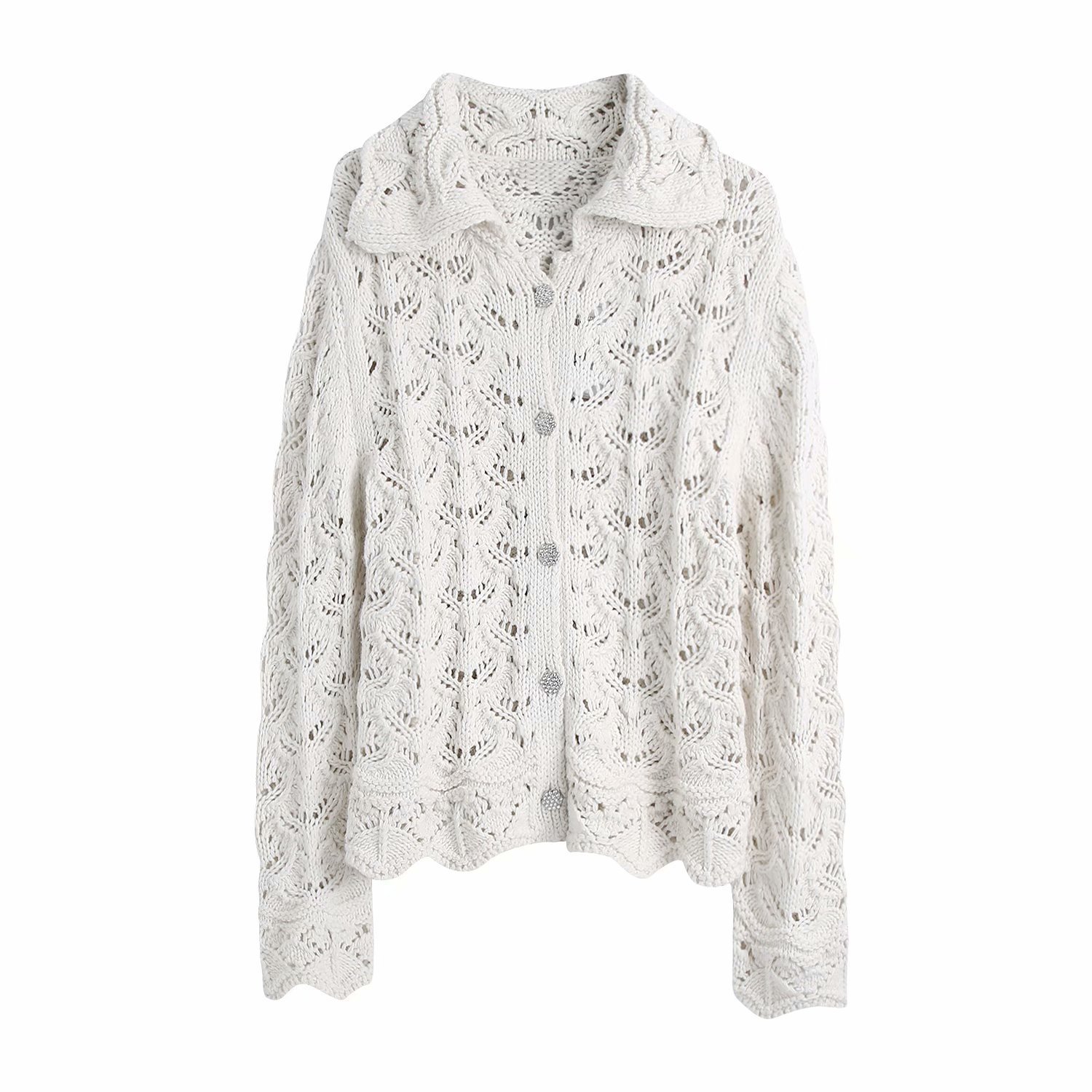 

2021 New 3138 Autumn European and American Women' Jewelry Button Knitwear Factory Direct Wholesale Sweater Women 2vyd, See chart