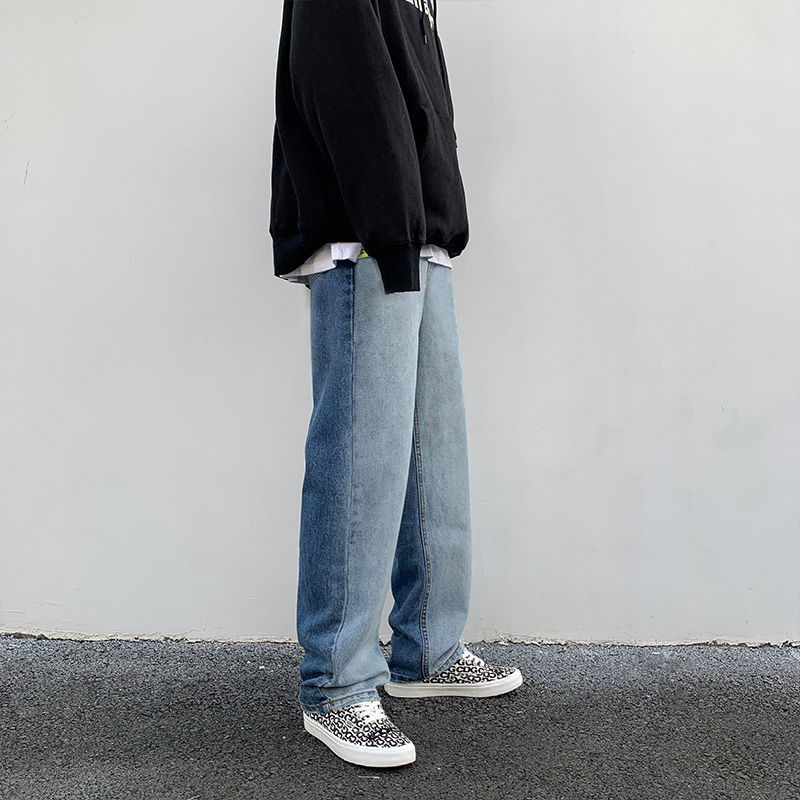 

2021 Men's Brem Spring and Winter New Dye Tie Leg Pants Breech Fashion Young Clothes RG05, Navy blue.