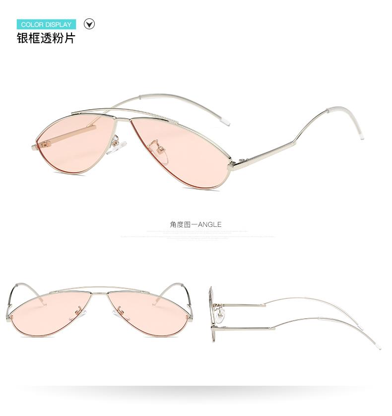

Luxury Sunglasses Women Cool Brand Female Sun Glasses Vintage Metal Frame Mirror Ladies Shades Trending Triangle Eyewear