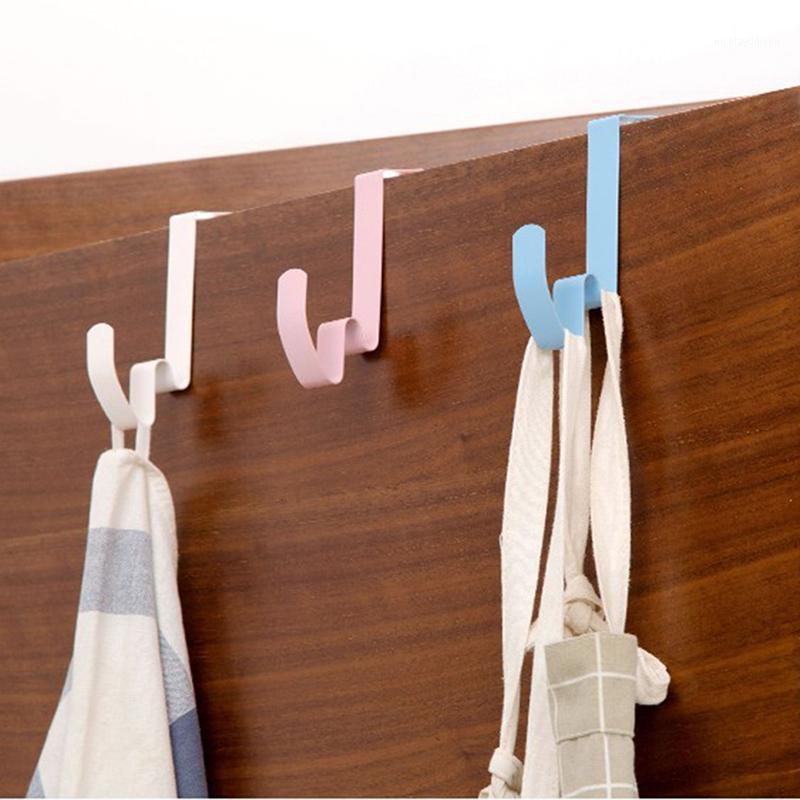 

Practical Wrought Iron Back Door Hook Over Door Hook Home Cabinet Without Trace Pocket Hooks Clothes Holder1