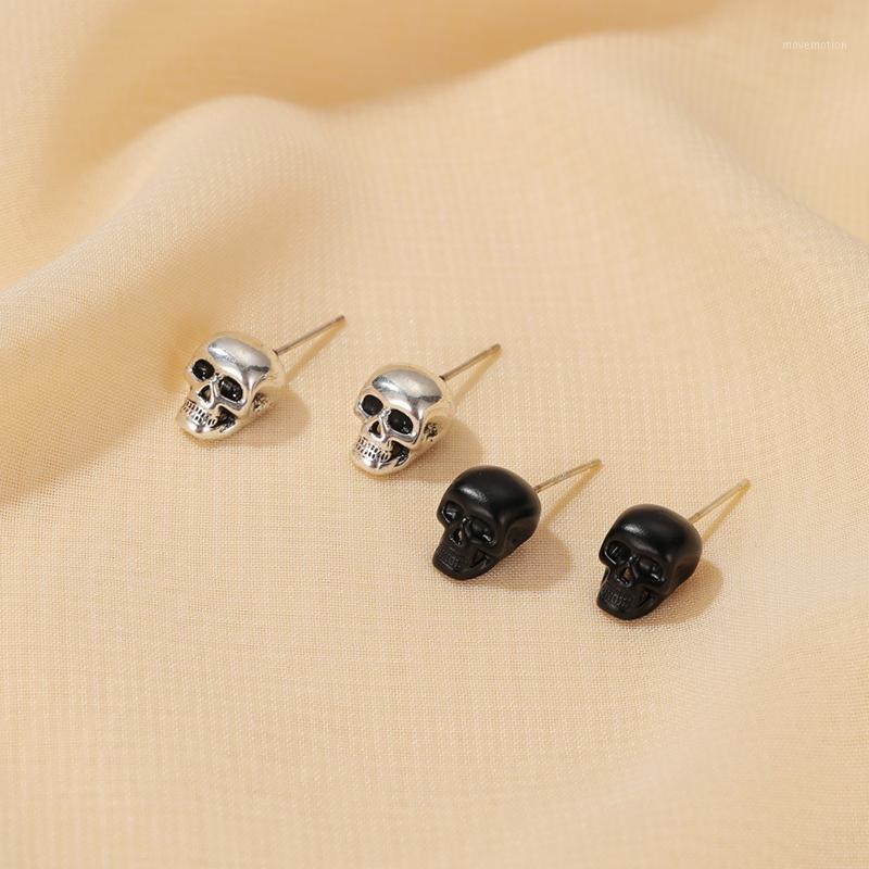 

Diffone Gothic Skull Earrings For Men Women Minimalist Stud Earring Hiphop Rock Halloween Accessories Vintage Earrings Jewelry1