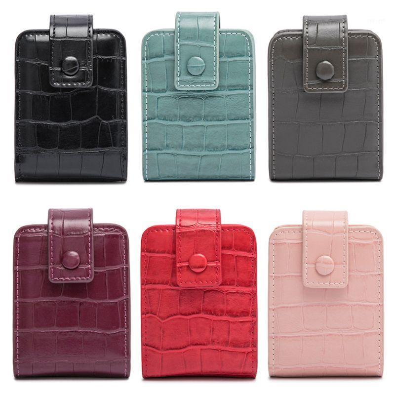 

PU Leather Lipstick Cosmetic Bag Travel Makeup Pouch Organizer Portable Beauty Toolbox Storage Case with Mirror1, Wr