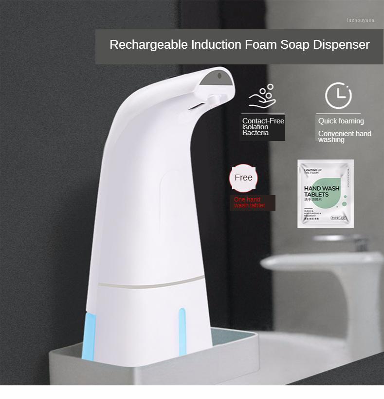 

Rechargeable Intelligent Automatic Sensor Foam Soap Dispenser Touchless Induction Foam Infrared Sensor Kitchen Bathroom Tools1