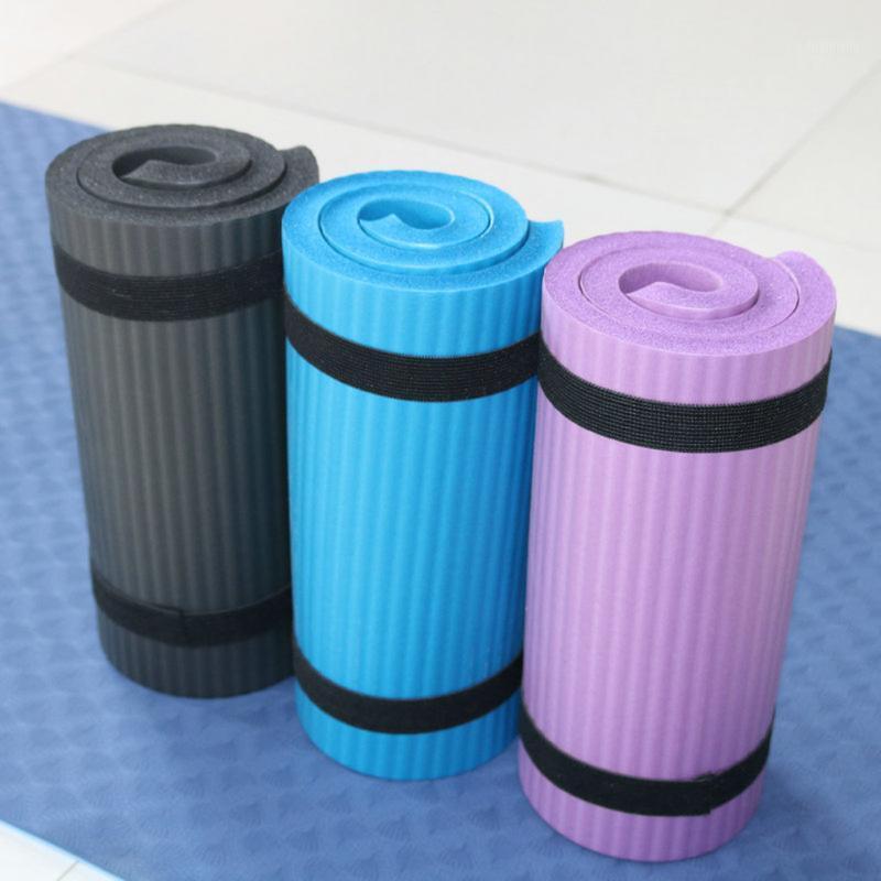 

60x25x1.5cm Abdominal Wheel Pad Flat Support Elbow Pad Yoga Auxiliary Fitness Gymnastics Mats Foldable mattress Sports Mat1, Black