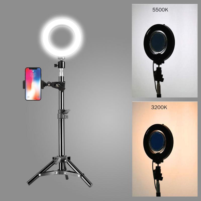 

16cmLED Ring Light Photo Studio Camera Light Photography Dimmable Video for Youtube Makeup Selfie with Tripod Phone Holder1