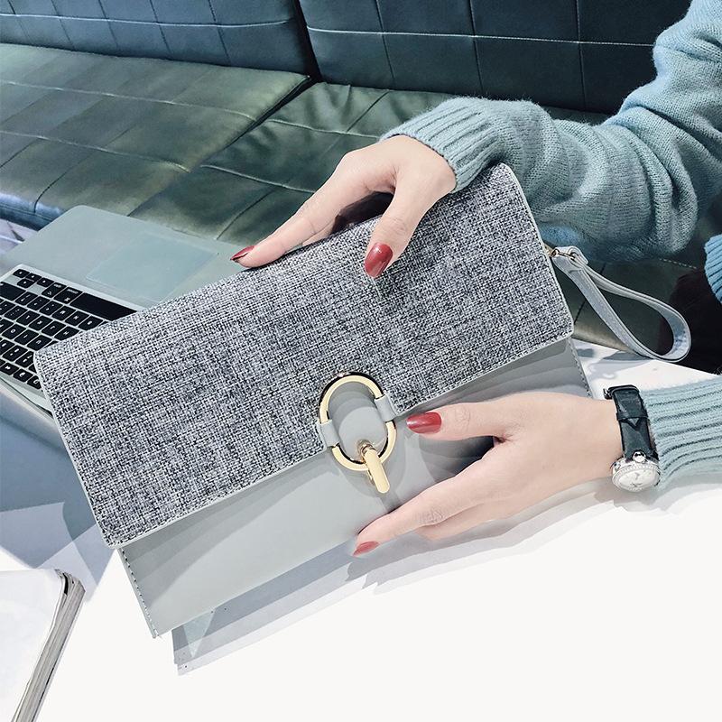 

New style women's Postman bag fashion hand holding envelope bag, Black