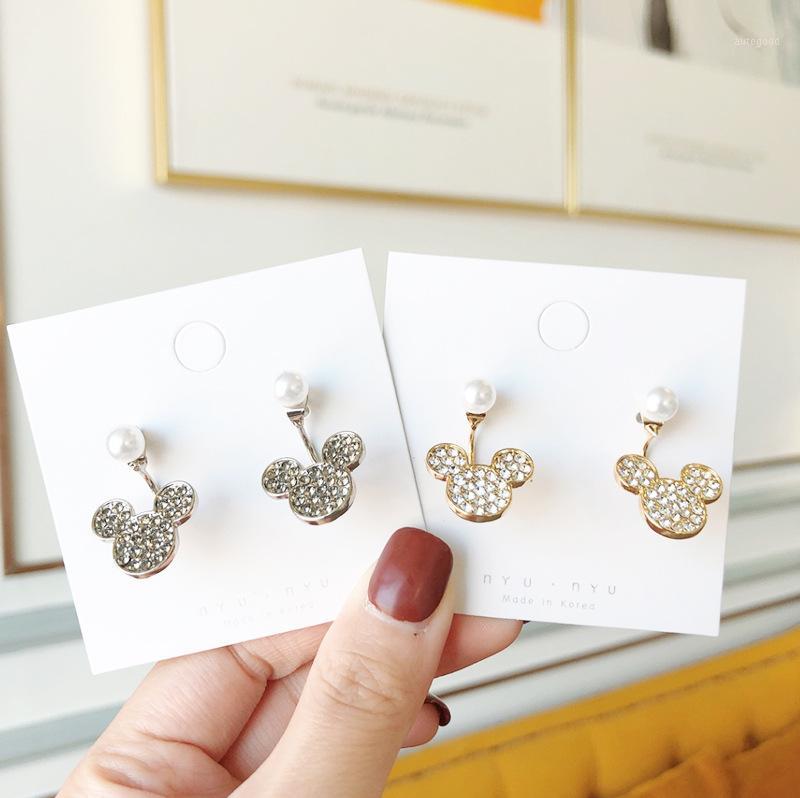

Stud Trendy Tiny Earrings Cute Mouse Earring For Women Jewelry Zircon Prevent Allergy Gift Children1