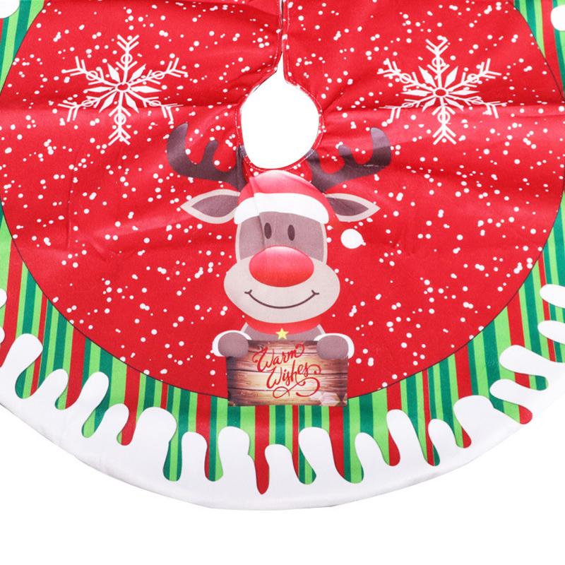 

80 cm Christmas Tree Decor Round red Snowman Carpet Plush Tree Skirts Xmas Party Festive Merry Christmas New Year Decoration