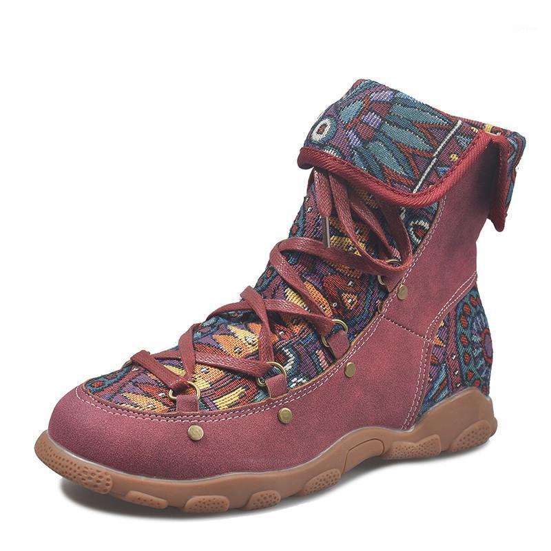 

Fashion new ethnic style women's boots1, Red