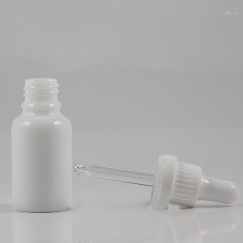 

1/2oz White Oil Cosmetics Bottle with Dropper,15ml Glass Container1