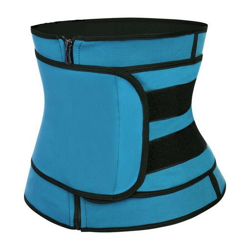 

Body Shaping Hook Loop Zipper Waist Shaping Belt Sports Belt Sweating B2Cshop, Red