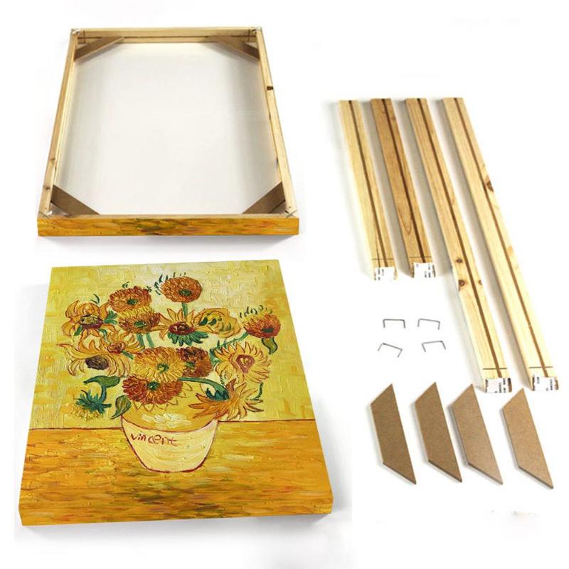 

Muzagroo Art Natural Wood Frame for Canvas Painting DIY Frame Canvas Wall Art