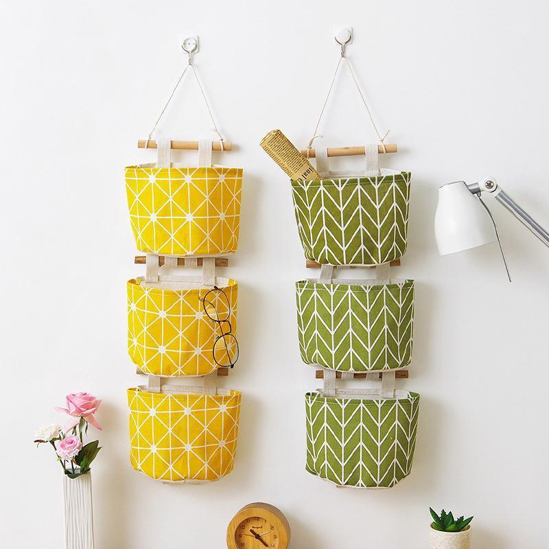 

Sundries Organizer Pocket Wall Hanging Home Storage Holder Bag Saves Space Nursery Bathroom Closet Dorm1