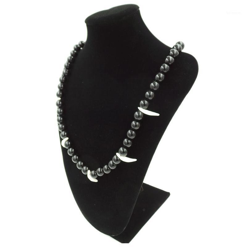 

Anime Inuyasha Platycodon Wolf Tooth Beads Chain Necklace Pendant Cosplay1