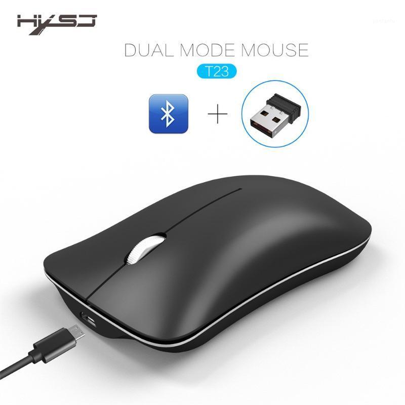 

HXSJ Rechargeable Wireless BT4.0 USB Dual Mode Gaming Mouse Mice Pc Desktop Office Entertainment Laptop Accessories1