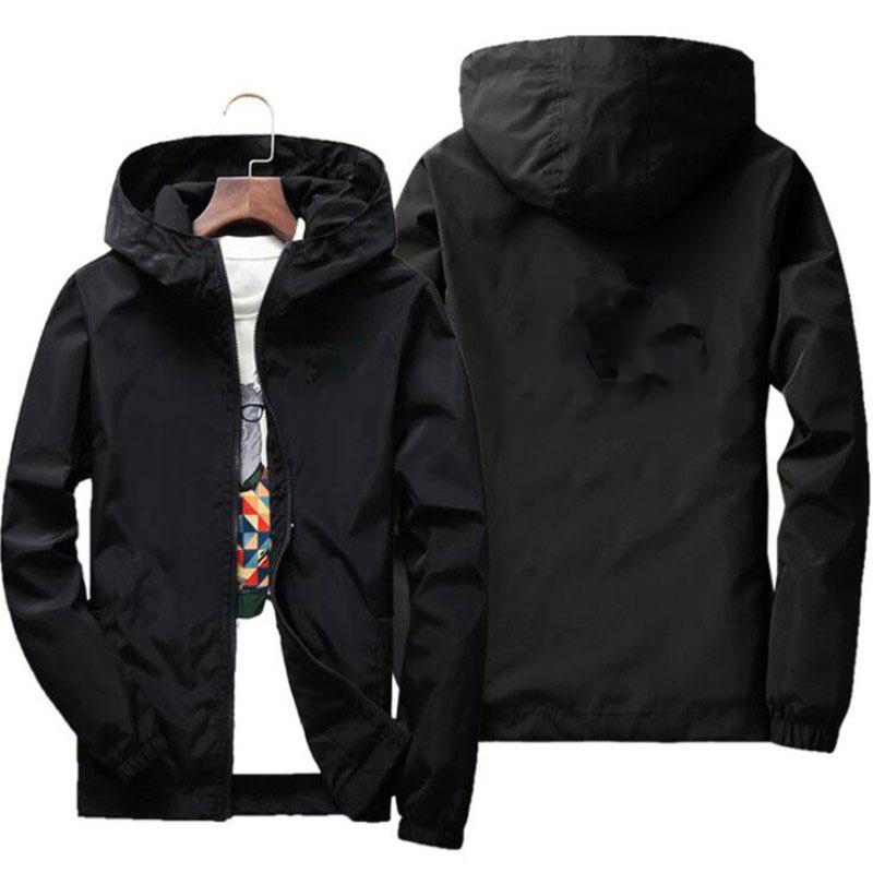 

zipper men's jacket spring and autumn fashion slim windbreaker men's casual baseball jacket men's jacket, Black