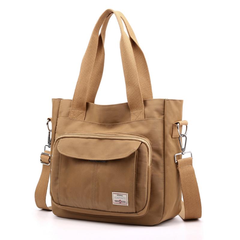 

Fashion Nylon Waterproof Handbag Messenger Bag Large Capacity Tote Travel Storage Multifunction Ladies Crossbody Bag Bolsa #SRN, Black
